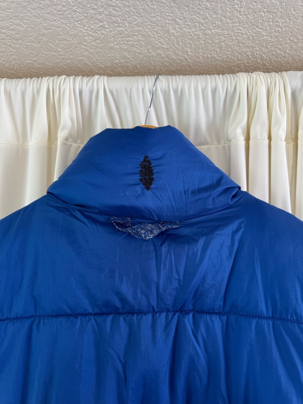 Free People FP Movement In A Bubble Puffer Vest Royal Blue Sz S Oversized Active - Picture 5 of 6